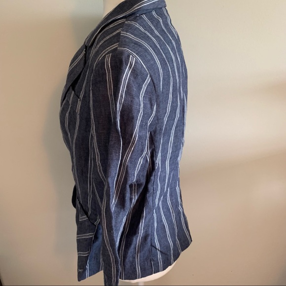 Cabi 100% Linen Striped Blazer - Picture 8 of 12